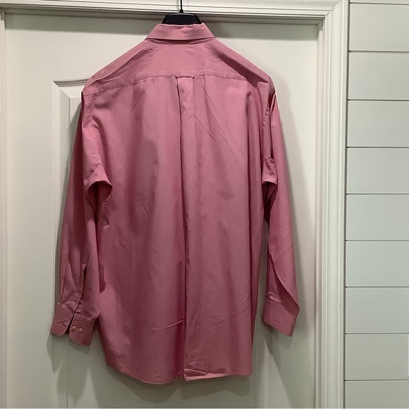 Tommy Hilfiger Red and White Long Sleeves Button Down Shirt Size 17 - Picture 2 of 8